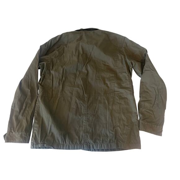 J Crew Vintage Style Broken In Field Military Utility Jacket Pockets Mens Large - Picture 6 of 7